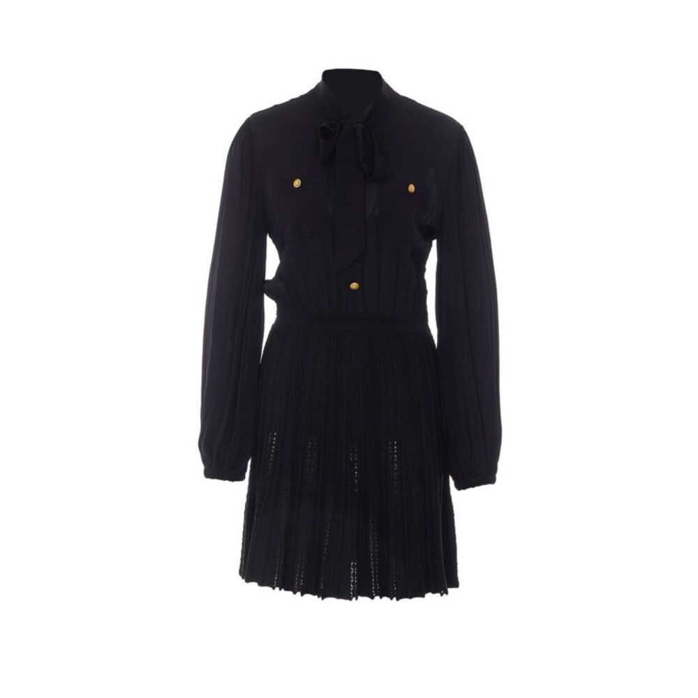 Twinset Women Short Dress With Knit Skirt
